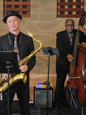 The Turnaround jazz quartet at the Stanford Faculty Club