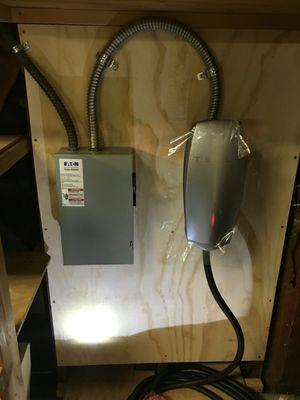 Car charging station installed by Hertz electricians