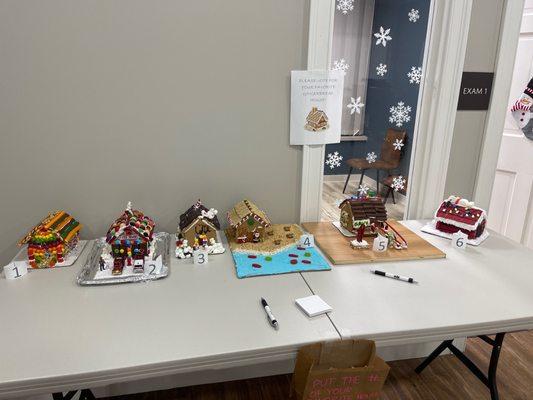 Gingerbread house competition!