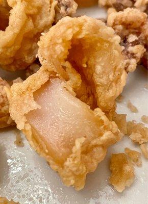 Lightly coated Fried Calamari