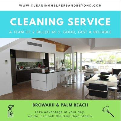 Enjoy your day, we do cleaning for you!