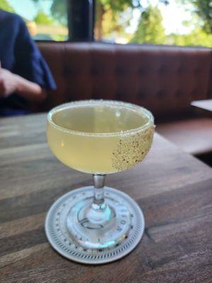 The Lucille, pink peppercorn vodka, and dill syrup (sophisticated yet refreshing!)