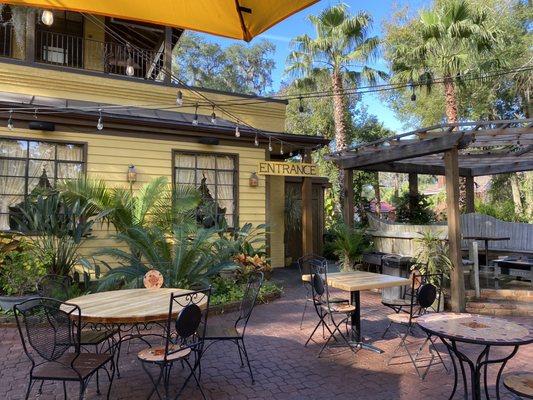 Beautiful patio seating