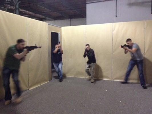 Tactical training for special security forces and law enforcement.