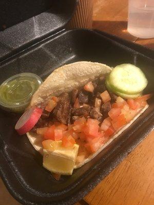 Taco con lenguas