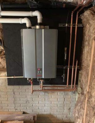 Tankless hot water