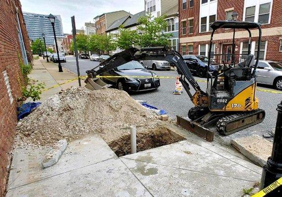 underground main line replacement