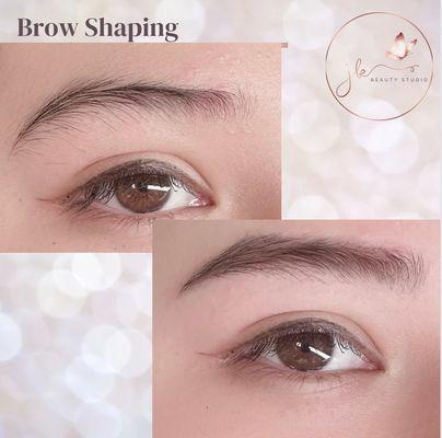 Brow shaping and waxing