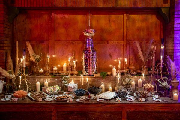 Candy buffet at a company holiday party