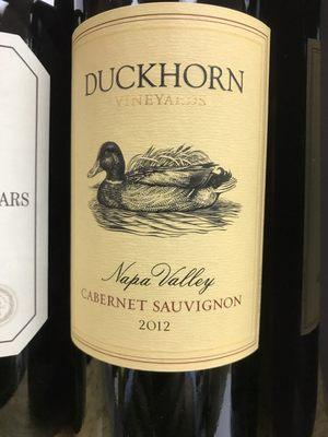 Duckhorn Cabernet Sauvignon.