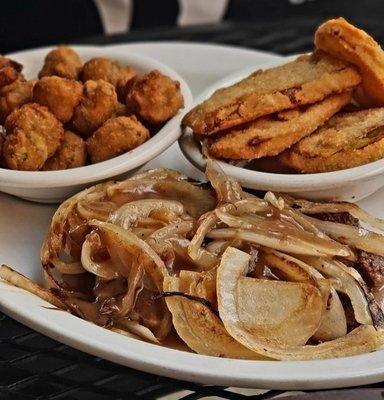 Lunch special: hamburger steak, $6.95