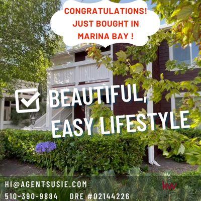 My home buyer had no idea she would end up buying a condo in Richmond @ Marina Bay  and loving the lifestyle by the Bay. Ask me about it!