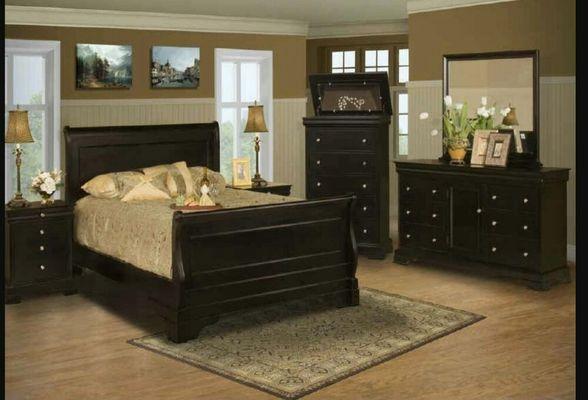 Black cherry bedroom set 899