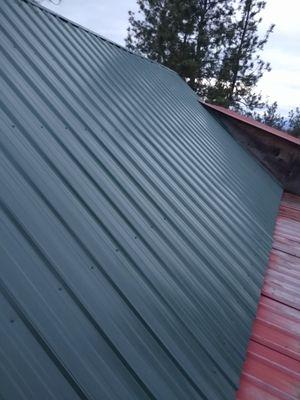 New metal roof