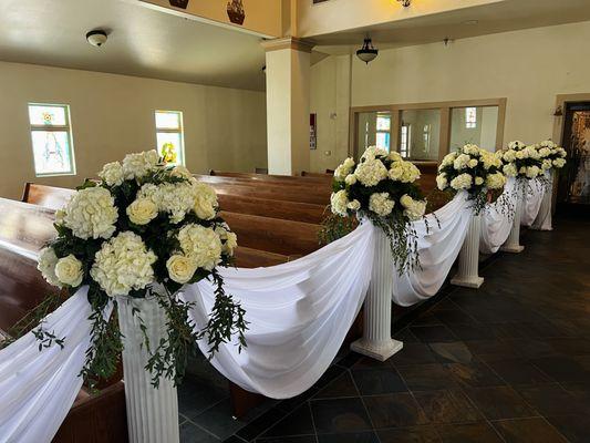 Wedding Church Floral Decoration