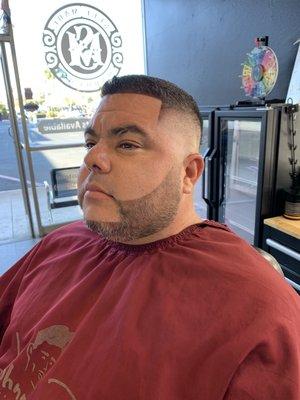 Medium skin fade