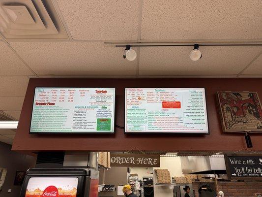 Digital menu