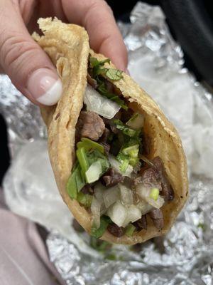 Carne asada taco