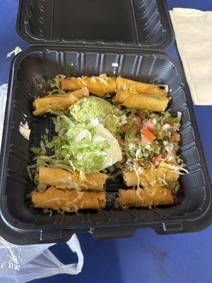 $13 for this plate of 4 taquitos. Don't order this if your hungry.