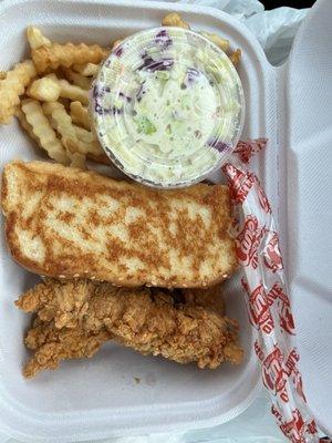 The 3 Finger Combo - 3 Chicken Fingers and Coleslaw