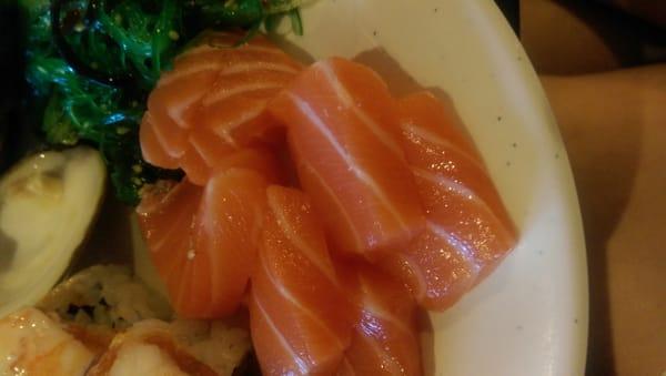 Salmon sashimi