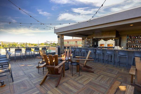 Rooftop Whiskey Bar at Archer Hotel Napa