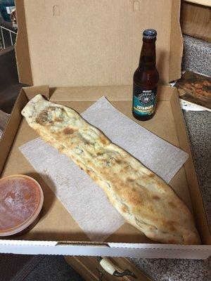 Their steak calzone!