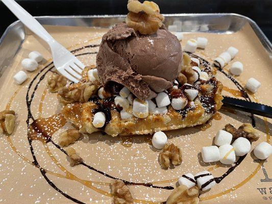 New Rocky Road waffle