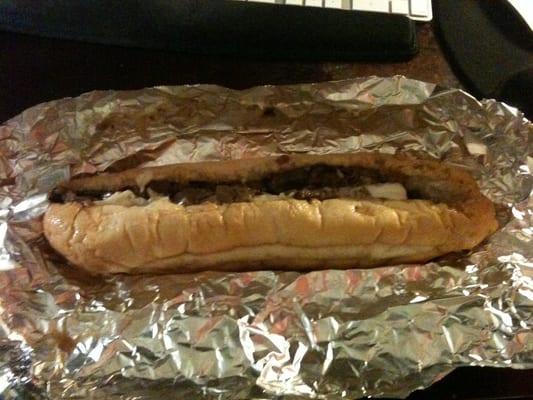 Large Cheesesteak Sandwich.