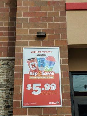 Sip & Save... One Cup Every Day $5.99 Month.   2/14/2022