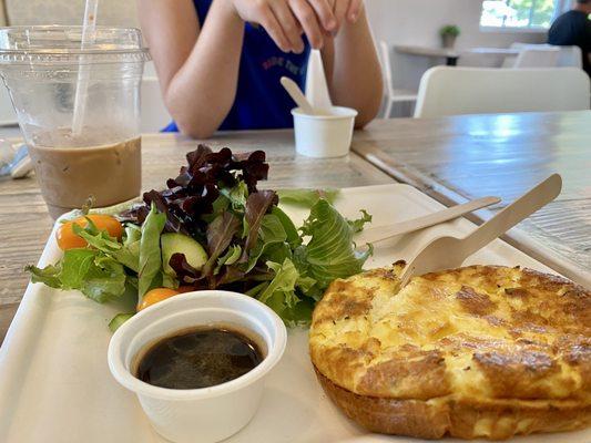 The crustless quiche is amazing!! I can't wait to go back and try more goodies!