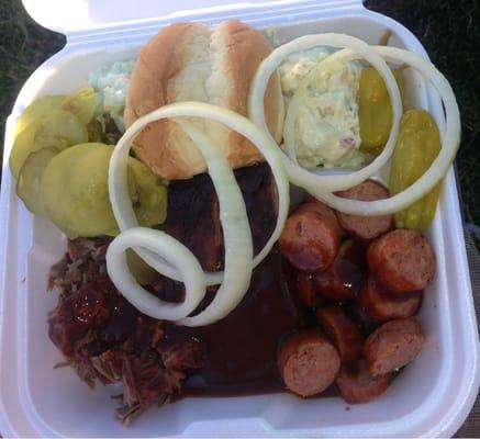 Cowboys Barbecue & Rib Company from Fort Worth, TX - Border Platter $18