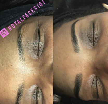 Brow Tint Before & After