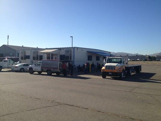 DMV Field Office San Bernardino and food truck.