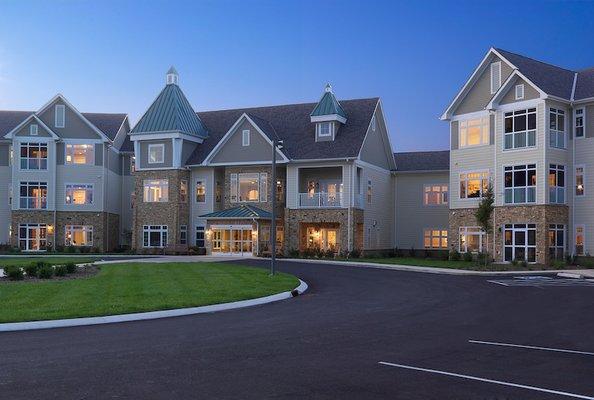 South Entrance to Senior Living, Independent Apartments.