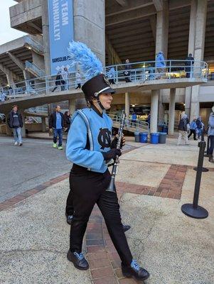 UNC Marching Band member.