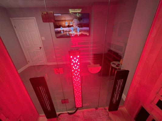 Infrared Sauna with Red Light Therapy