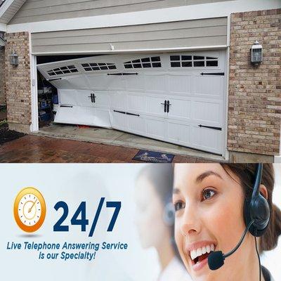 We do 24/7 Emergency garage door repair