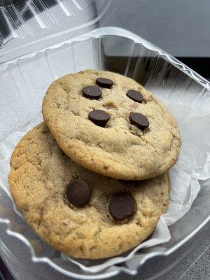 Vegan Chocolate Chip Cookies were soft and yummy