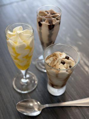 Frozen desserts-lemoncello, chocolate espresso & tiramisu