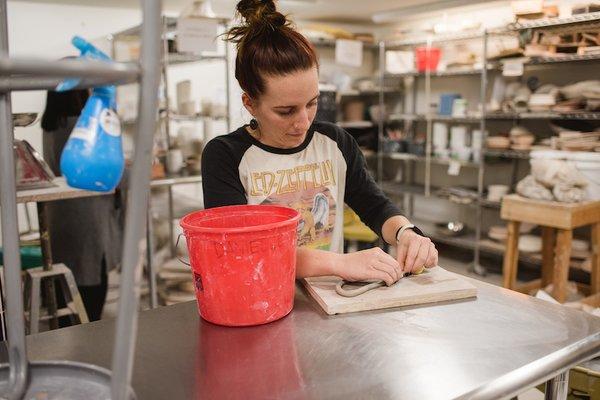 Ceramics class at the Arts Council of Princeton