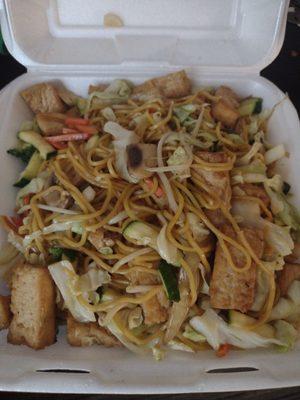 Good amount of food for the price. Tofu Yaki Soba