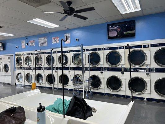 Lots of dryers.