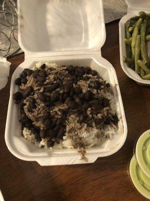 Rice and black beans