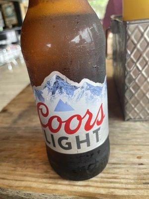 Bottle coors light cold!!!