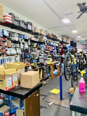 Bike shop with repair center