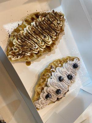 The Tiramisu Croffle and the Blueberry Croffle