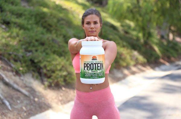 One of our featured products is Modern Source Protein a vegan protein.