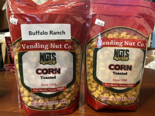 Toasted corn! So good! IYKYK! Buffalo Ranch is a new flavor they're trying out & it is spicy deliciousness! Very addicting