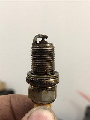 Spark plugs - this one is bad! Engines run so much better with fresh spark plugs!